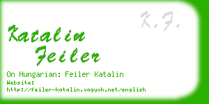 katalin feiler business card